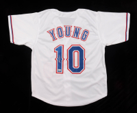 Michael Young Signed Jersey (Beckett) at PristineAuction.com