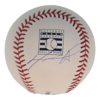 David Ortiz Signed OML Hall of Fame Logo Baseball (Beckett & Ortiz) at PristineAuction.com