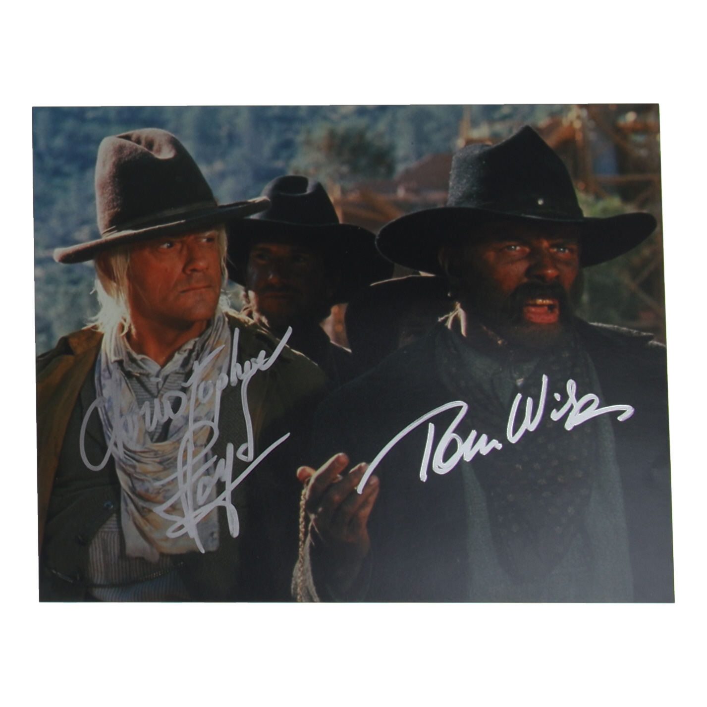 Christopher Lloyd & Tom Wilson Signed "Back to the Future: Part III" 11x14 Photo (ACOA) at PristineAuction.com Christopher Lloyd & Tom Wilson Signed "Back to the Future: Part III" 11x14 Photo (ACOA) at PristineAuction.com