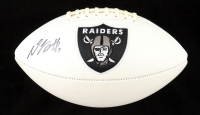 Davante Adams Signed Raiders Logo Football (Beckett) at PristineAuction.com
