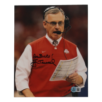 Jim Tressel Signed Ohio State Buckeyes 8x10 Photo Inscribed "Go Bucks!" (Beckett) at PristineAuction.com