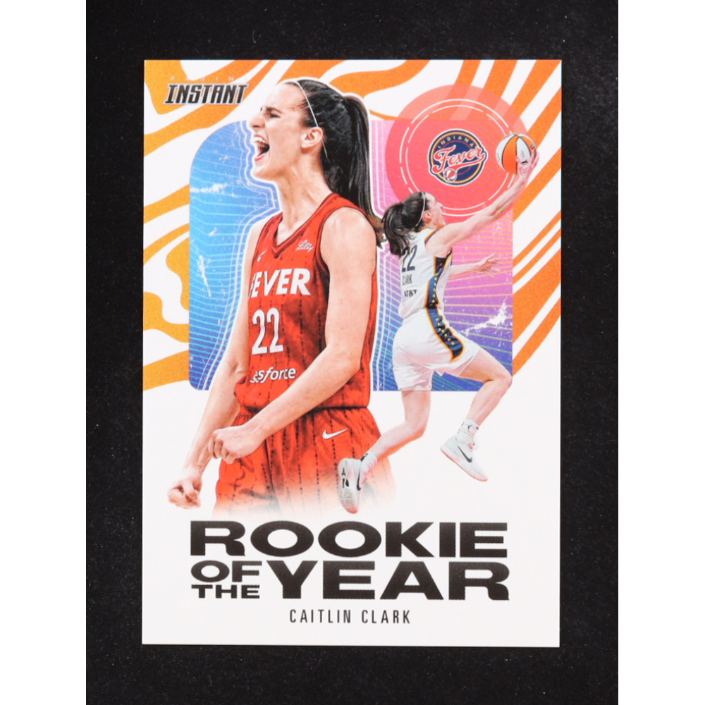 Caitlin Clark 2024 Panini Instant WNBA Caitlin Clark Rookie of the Year #CCROYA #/115750 RC at PristineAuction.com