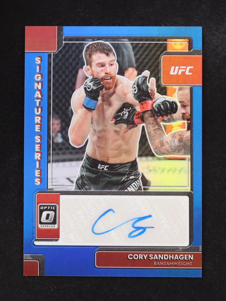 Cody Sandhagen 2023 Panini Optic Signature Series Blue Autograph #SS-CSH at PristineAuction.com Cody Sandhagen 2023 Panini Optic Signature Series Blue Autograph #SS-CSH at PristineAuction.com