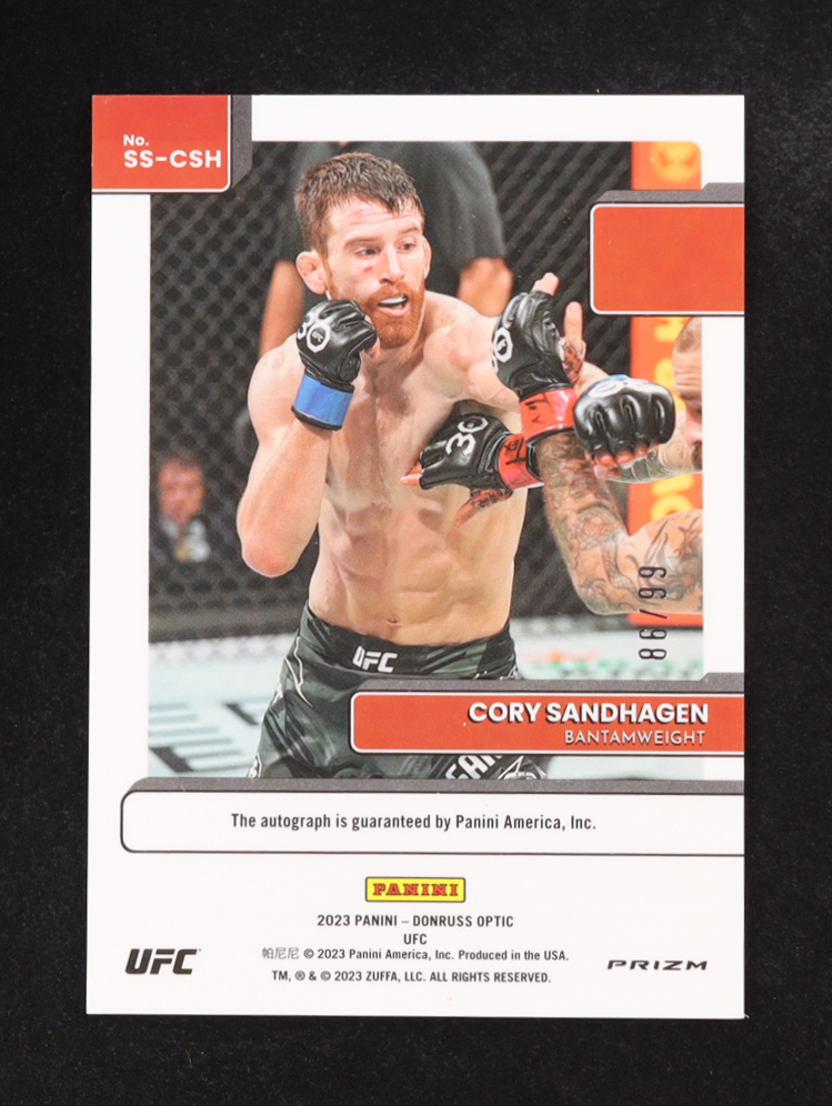 Cody Sandhagen 2023 Panini Optic Signature Series Blue Autograph #SS-CSH at PristineAuction.com Cody Sandhagen 2023 Panini Optic Signature Series Blue Autograph #SS-CSH at PristineAuction.com