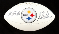 Kenny Pickett & Justin Fields Signed Steelers Logo Football (Fanatics & Beckett) at PristineAuction.com