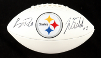 Kenny Pickett & Justin Fields Signed Steelers Logo Football (Fanatics & Beckett) at PristineAuction.com