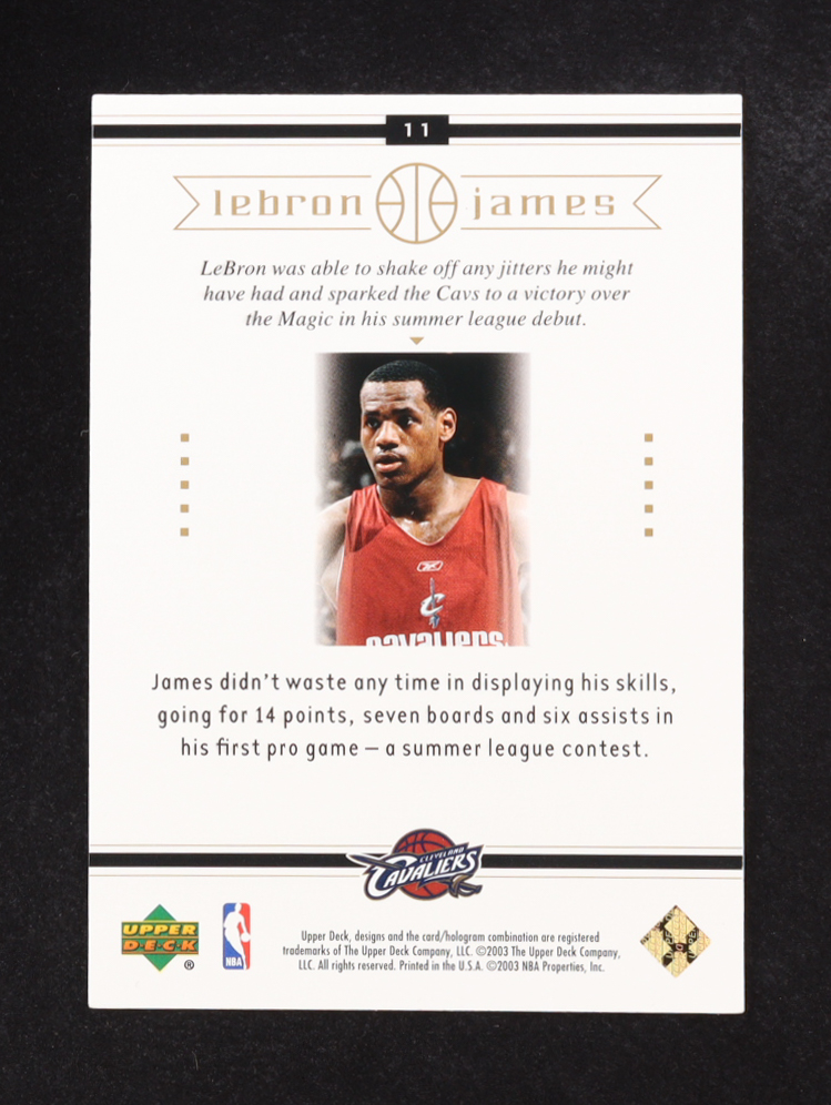 Lebron James 2003 Upper Deck Preps To The Pros #11 RC at PristineAuction.com Lebron James 2003 Upper Deck Preps To The Pros #11 RC at PristineAuction.com