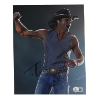 Tim McGraw Signed 8x10 Photo (Beckett) at PristineAuction.com