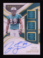 Jason Taylor 2023 Immaculate Collection Immaculate Players Collection Jersey Autographs #6 #59/99 at PristineAuction.com