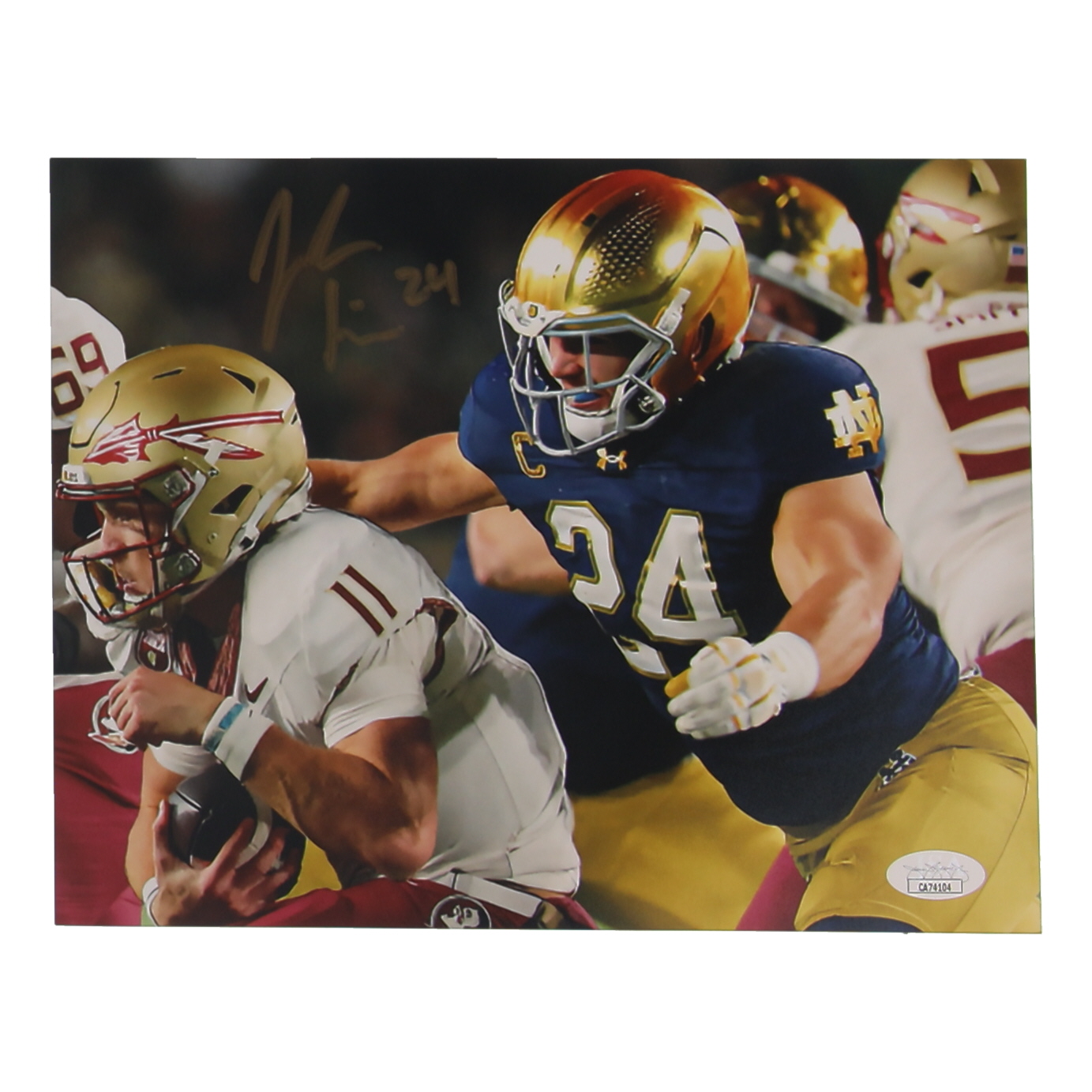 Jack Kiser Signed Notre Dame Fighting Irish 8x10 Photo (JSA) at PristineAuction.com Jack Kiser Signed Notre Dame Fighting Irish 8x10 Photo (JSA) at PristineAuction.com