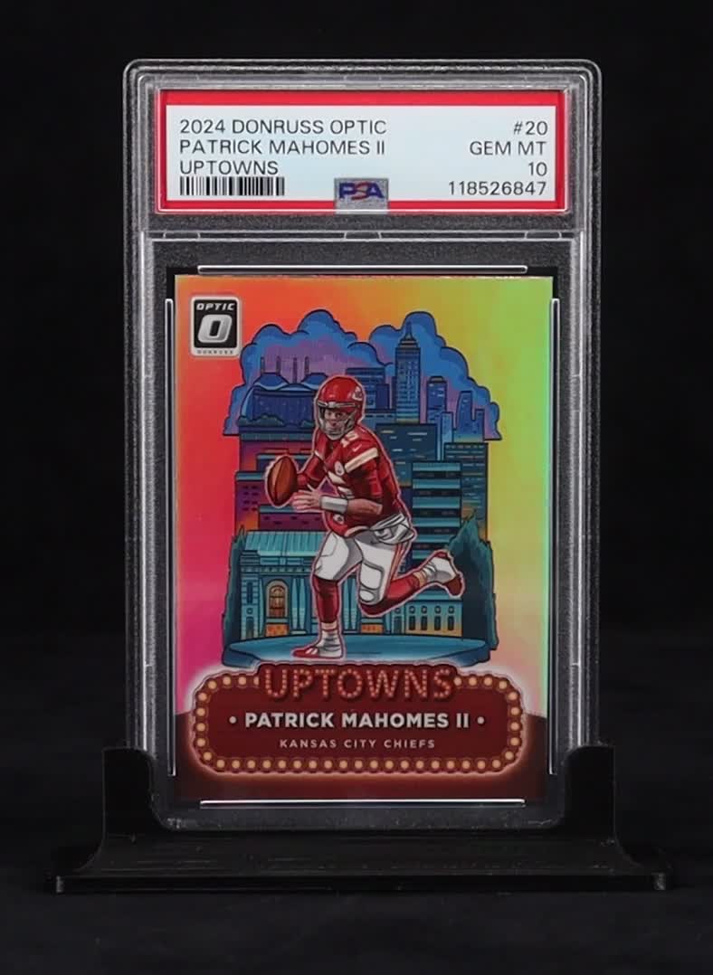 Patrick Mahomes II 2024 Donruss Optic Uptowns #20 (PSA 10) at PristineAuction.com Patrick Mahomes II 2024 Donruss Optic Uptowns #20 (PSA 10) at PristineAuction.com