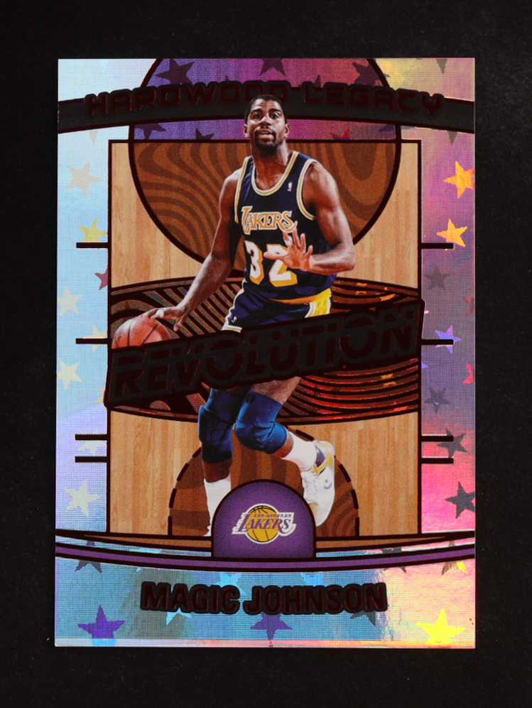 Magic Johnson 2024-25 Panini Revolution Hardwood Legacy #15 #101/299 at PristineAuction.com Magic Johnson 2024-25 Panini Revolution Hardwood Legacy #15 #101/299 at PristineAuction.com