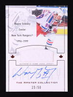 Wayne Gretzky 2000 Upper Deck Wayne Gretzky Master Collection Inserts Autographs #3 #23/50 at PristineAuction.com