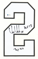 Chris Chelios Signed Jersey Number Inscribed "HOF 13" & "Top 100" (Beckett) at PristineAuction.com