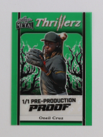 Oneil Cruz 2023 Leaf Metal Thrillerz Pre Production Proof #1/1 at PristineAuction.com
