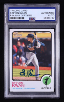 Steven Kwan Signed 2022 Topps Heritage #562 RC (PSA) at PristineAuction.com