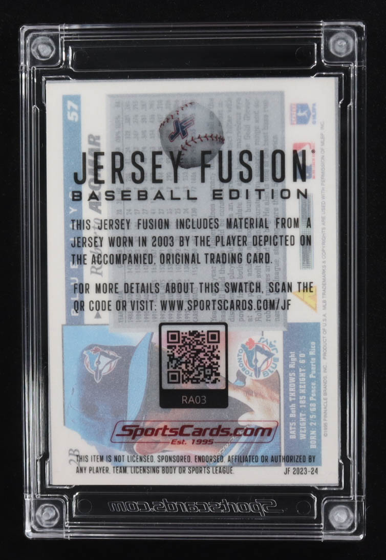 Roberto Alomar 2023-24 Jersey Fusion Game-Used Swatch #RA03 at PristineAuction.com Roberto Alomar 2023-24 Jersey Fusion Game-Used Swatch #RA03 at PristineAuction.com