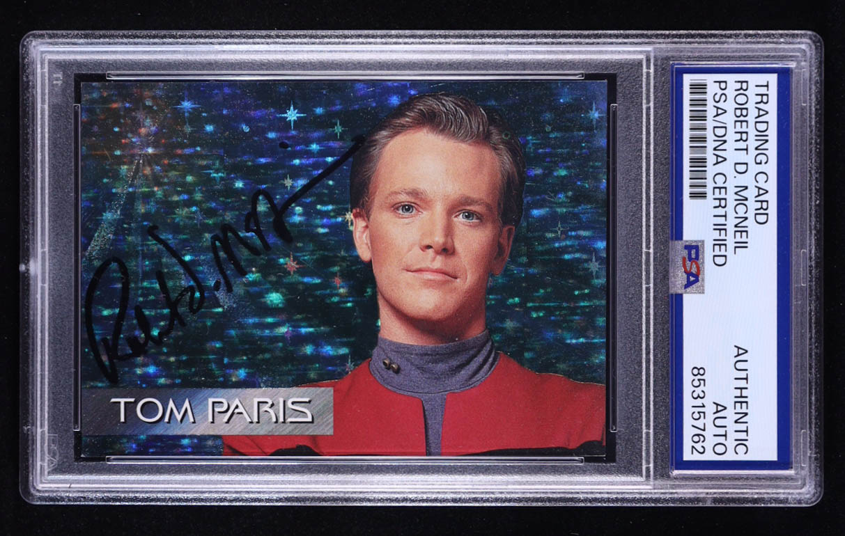 Robert McNeill Signed Tom Paris 1995 Skybox Star Trek Voyager #S4 (PSA) at PristineAuction.com Robert McNeill Signed Tom Paris 1995 Skybox Star Trek Voyager #S4 (PSA) at PristineAuction.com