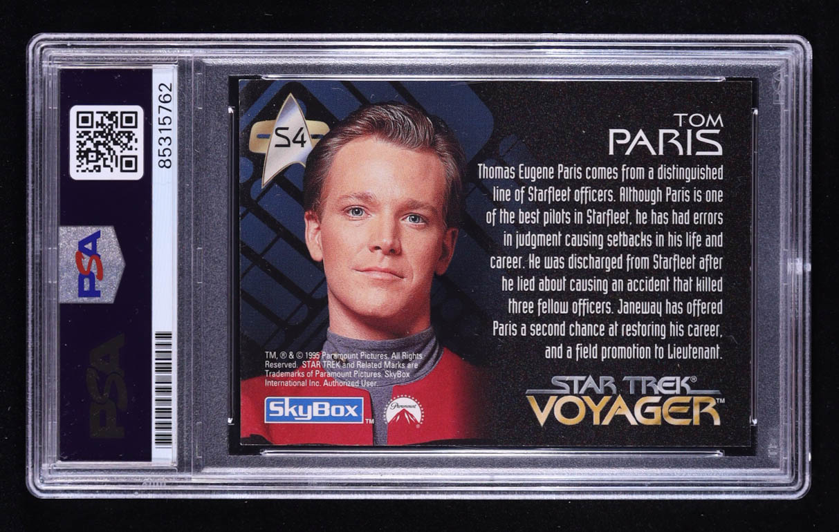 Robert McNeill Signed Tom Paris 1995 Skybox Star Trek Voyager #S4 (PSA) at PristineAuction.com Robert McNeill Signed Tom Paris 1995 Skybox Star Trek Voyager #S4 (PSA) at PristineAuction.com