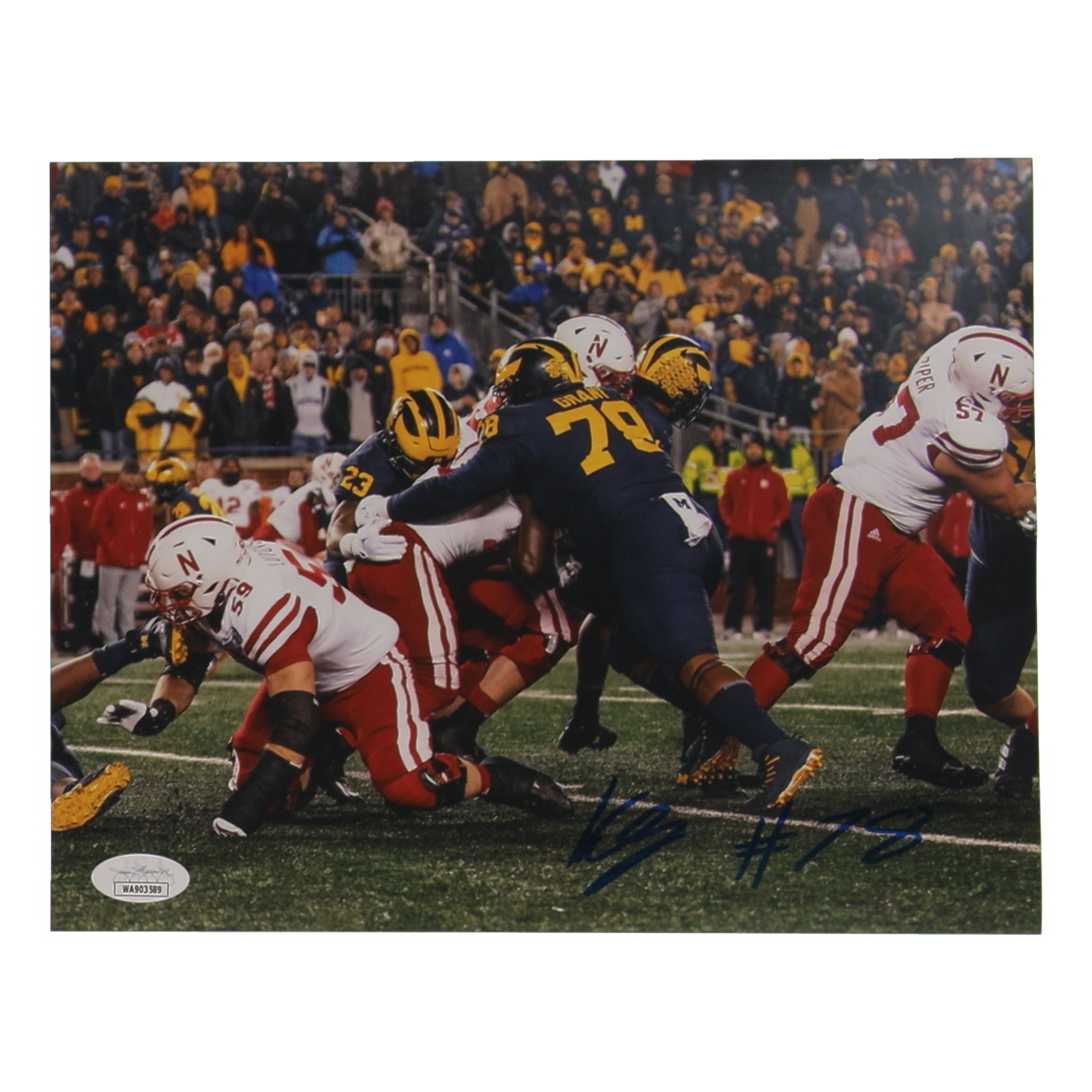 Kenneth Grant Signed Michigan Wolverines 8x10 Photo (JSA) at PristineAuction.com Kenneth Grant Signed Michigan Wolverines 8x10 Photo (JSA) at PristineAuction.com