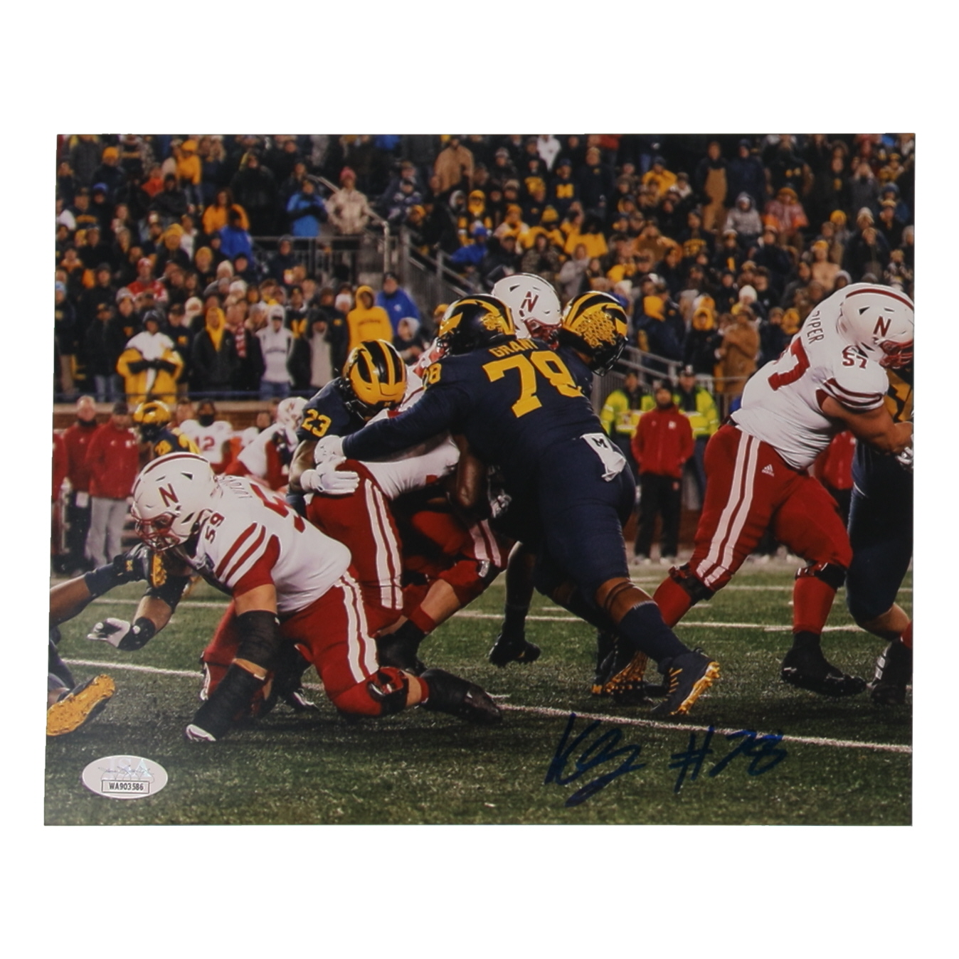 Kenneth Grant Signed Michigan Wolverines 8x10 Photo (JSA) at PristineAuction.com Kenneth Grant Signed Michigan Wolverines 8x10 Photo (JSA) at PristineAuction.com