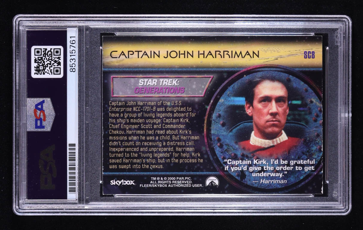 Alan Ruck Signed Captain John Harriman 2000 SkyBox Star Trek Cinema 2000 Saluting the Captains #SC8 (PSA) at PristineAuction.com Alan Ruck Signed Captain John Harriman 2000 SkyBox Star Trek Cinema 2000 Saluting the Captains #SC8 (PSA) at PristineAuction.com