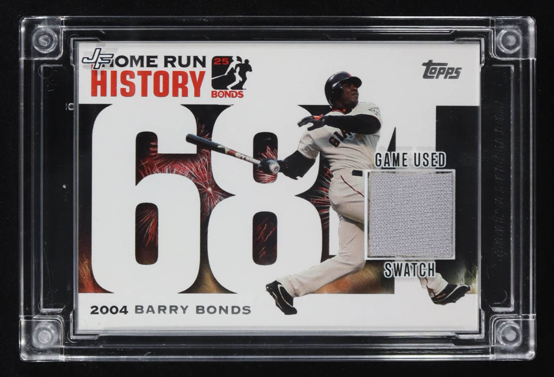 Barry Bonds 2022 Jersey Fusion Game-Used Swatch #BB94 at PristineAuction.com Barry Bonds 2022 Jersey Fusion Game-Used Swatch #BB94 at PristineAuction.com