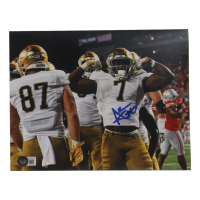 Audric Estime Signed Notre Dame Fighting Irish 8x10 Photo (Beckett) at PristineAuction.com