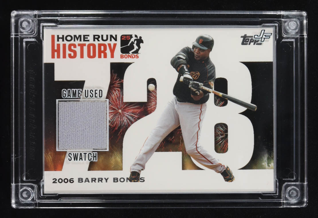 Barry Bonds 2022 Jersey Fusion Game-Used Swatch #BB94 at PristineAuction.com Barry Bonds 2022 Jersey Fusion Game-Used Swatch #BB94 at PristineAuction.com