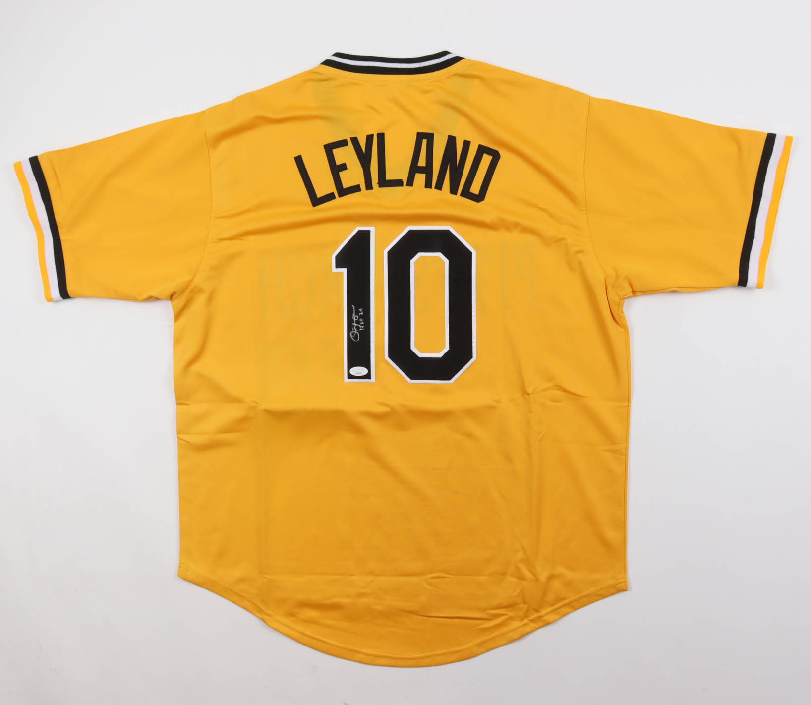 Jim Leyland Signed Jersey Inscribed "HOF 24" (JSA) at PristineAuction.com Jim Leyland Signed Jersey Inscribed "HOF 24" (JSA) at PristineAuction.com