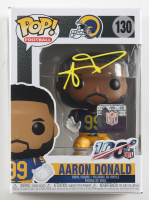 Aaron Donald Signed "Rams" #130 Funko Pop! Vinyl Figure (Beckett) at PristineAuction.com