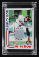 Rod Carew 2022 Jersey Fusion Game-Used Swatch #RC85 at PristineAuction.com