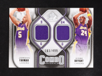 Jordan Farmar/Kobe Bryant 2009-10 Upper Deck Combo Materials Sp Game Used Edition #CM-FB #103/499 at PristineAuction.com