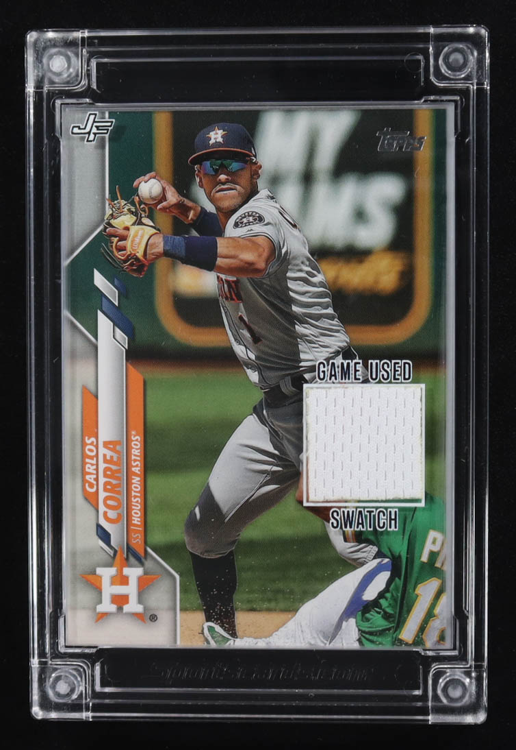 Carlos Correa 2022 Jersey Fusion Game-Used Swatch #CC19 at PristineAuction.com Carlos Correa 2022 Jersey Fusion Game-Used Swatch #CC19 at PristineAuction.com