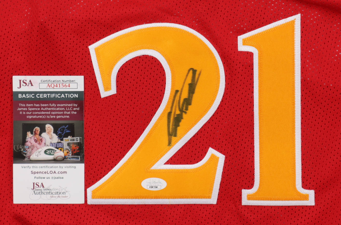 Dominique Wilkins Signed Jersey (JSA) at PristineAuction.com Dominique Wilkins Signed Jersey (JSA) at PristineAuction.com