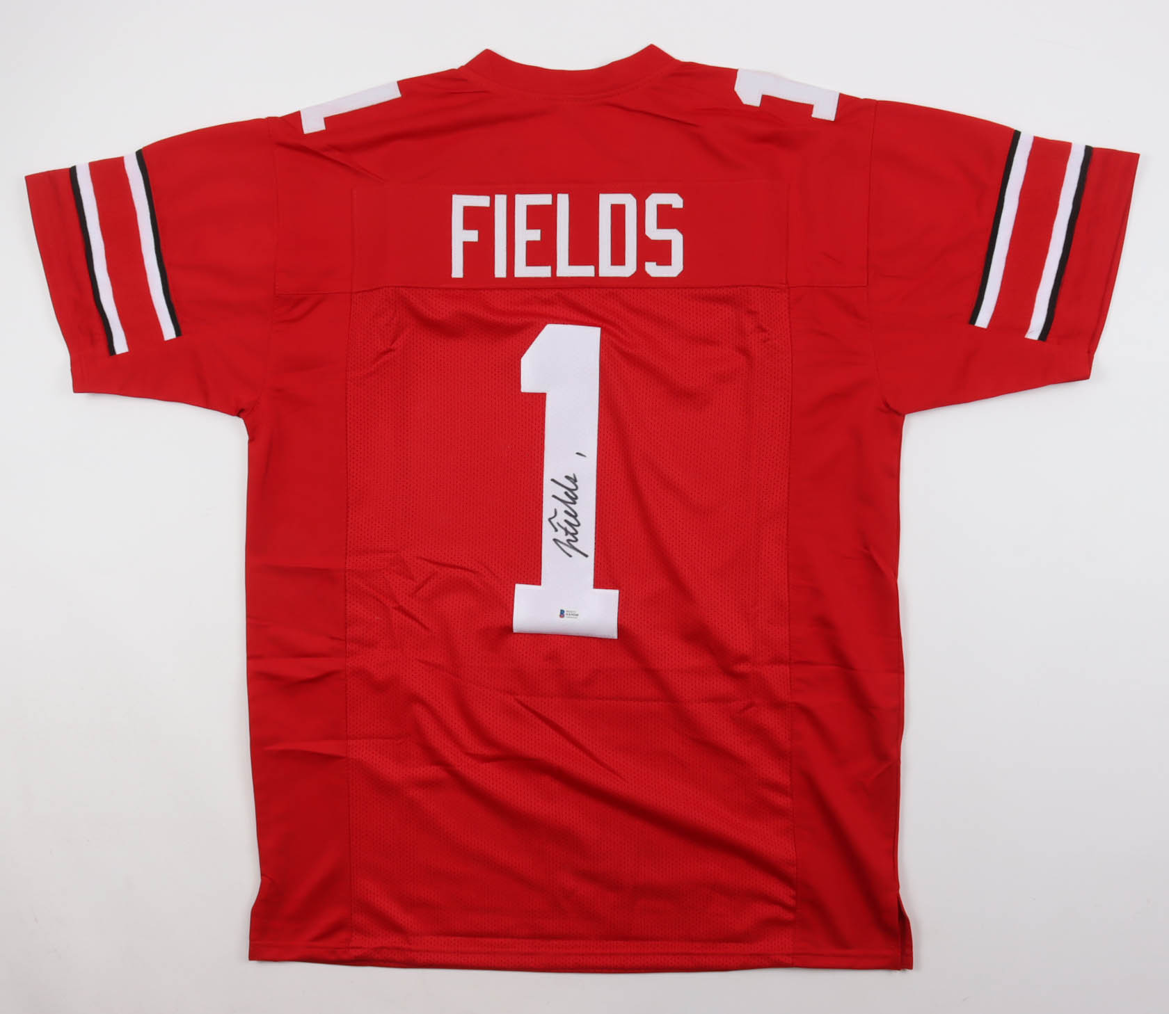 Justin Fields Signed Jersey (Beckett) at PristineAuction.com Justin Fields Signed Jersey (Beckett) at PristineAuction.com
