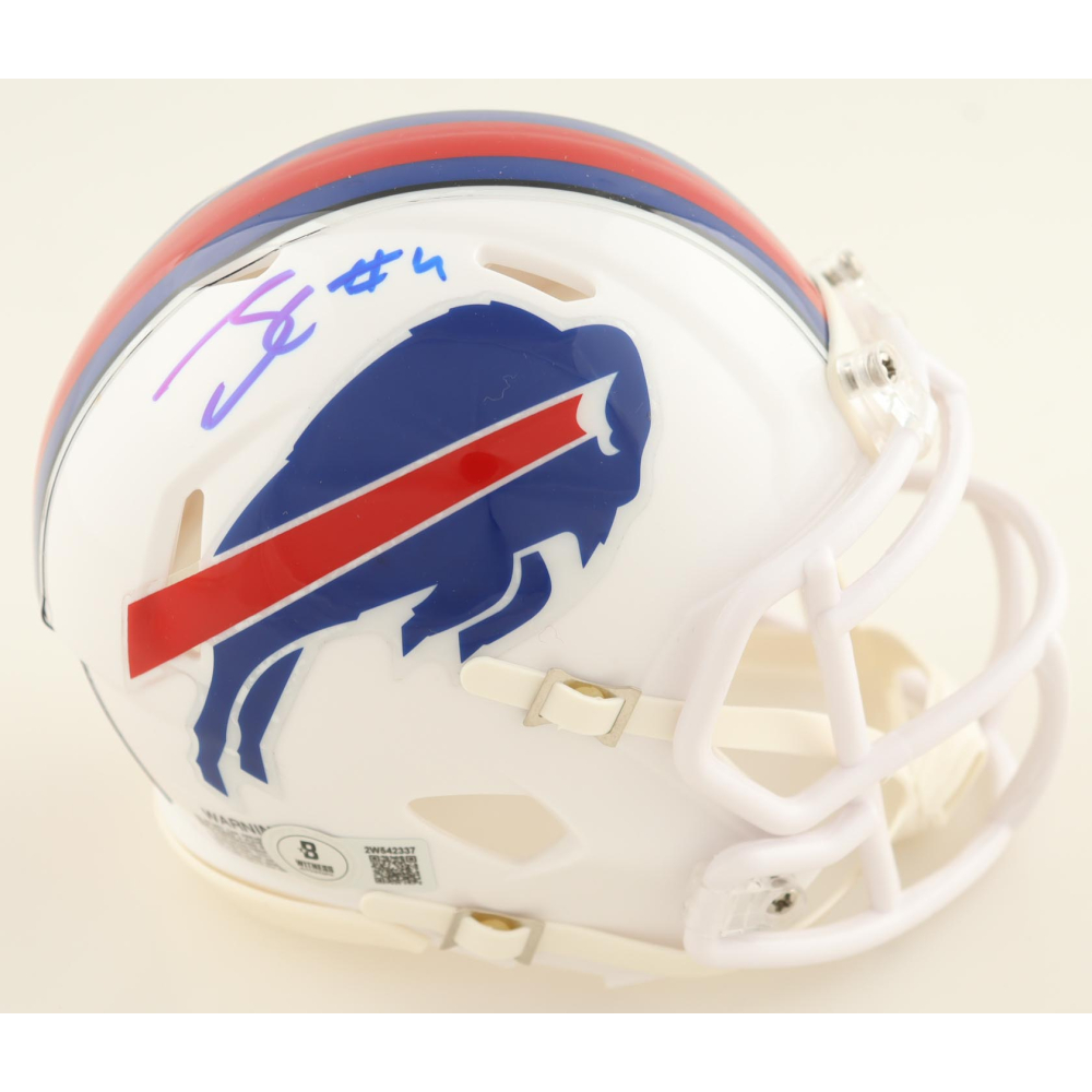 James Cook Signed Bills Speed Mini Helmet (Beckett) at PristineAuction.com