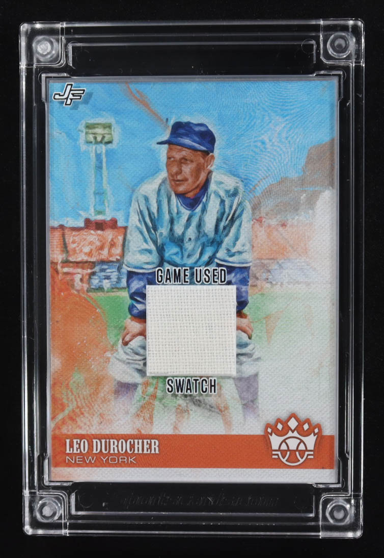 Leo Durocher 2022 Jersey Fusion Game-Used Swatch #LD63 at PristineAuction.com Leo Durocher 2022 Jersey Fusion Game-Used Swatch #LD63 at PristineAuction.com