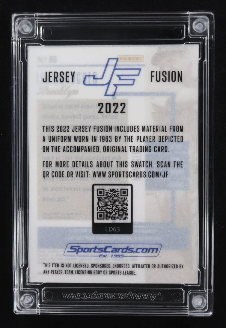 Leo Durocher 2022 Jersey Fusion Game-Used Swatch #LD63 at PristineAuction.com Leo Durocher 2022 Jersey Fusion Game-Used Swatch #LD63 at PristineAuction.com
