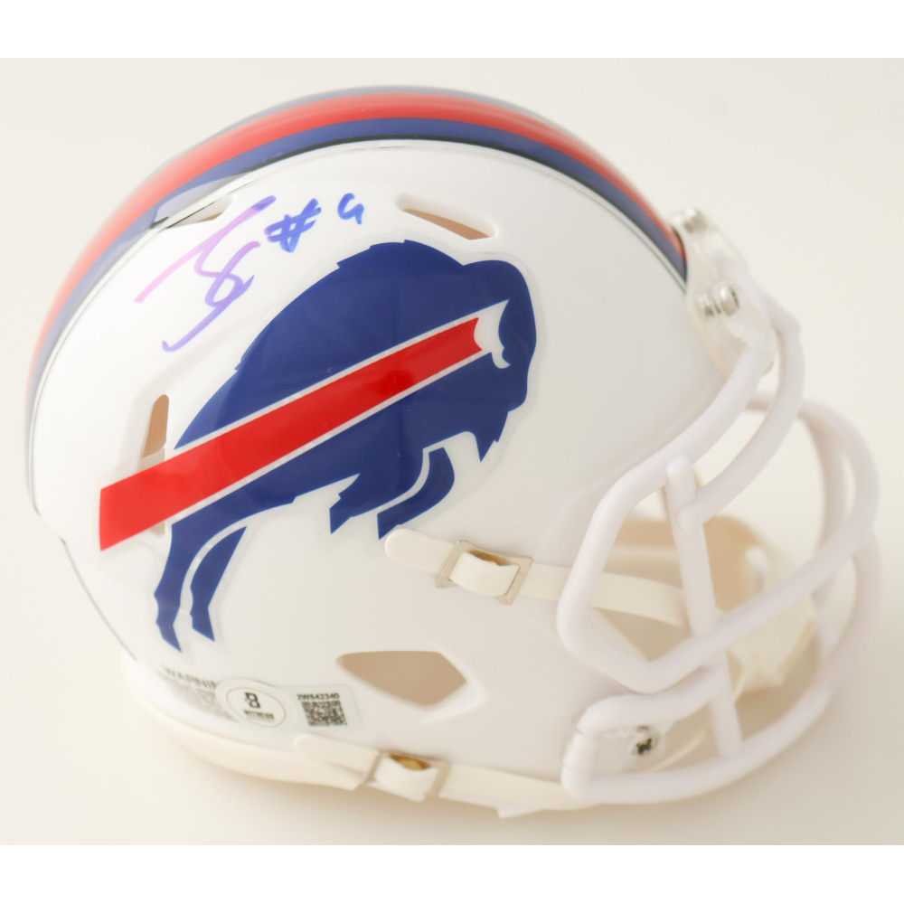 James Cook Signed Bills Speed Mini Helmet (Beckett) at PristineAuction.com James Cook Signed Bills Speed Mini Helmet (Beckett) at PristineAuction.com
