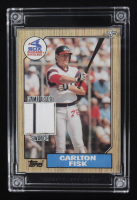 Carlton Fisk 2022 Jersey Fusion Game-Used Swatch #CF91 at PristineAuction.com
