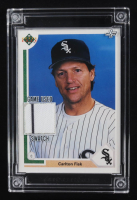 Carlton Fisk 2022 Jersey Fusion Game-Used Swatch #CF91 at PristineAuction.com