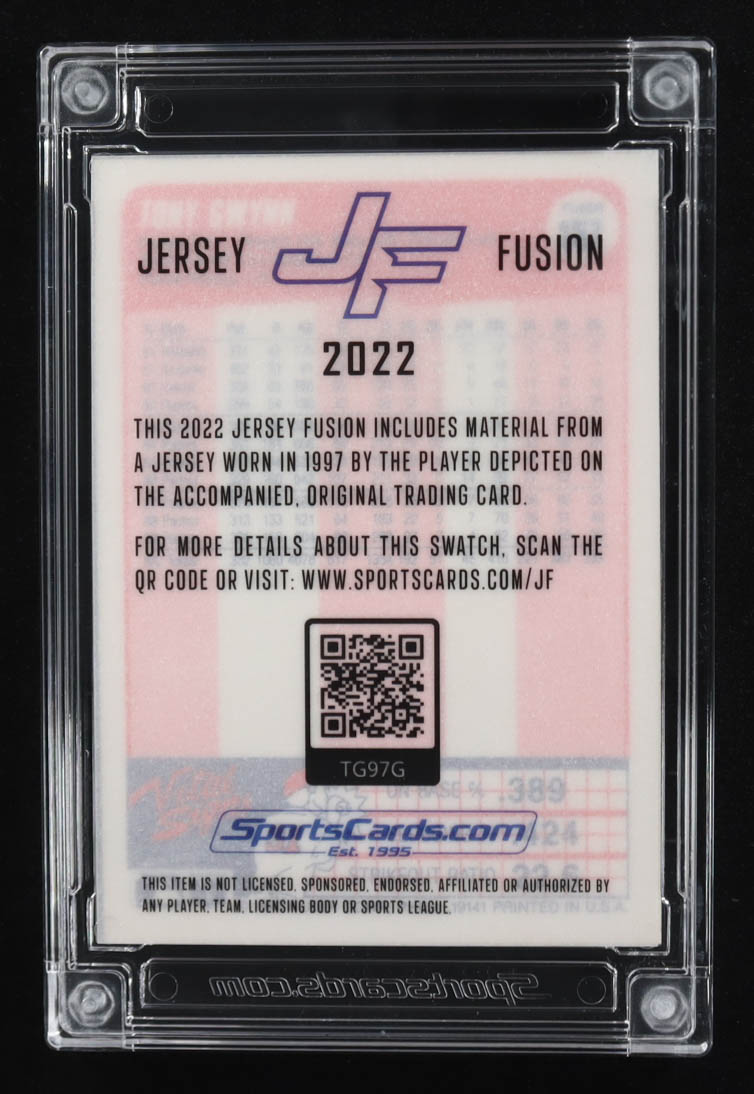 Tony Gwynn 2022 Jersey Fusion Game-Used Swatch #TG97G at PristineAuction.com Tony Gwynn 2022 Jersey Fusion Game-Used Swatch #TG97G at PristineAuction.com