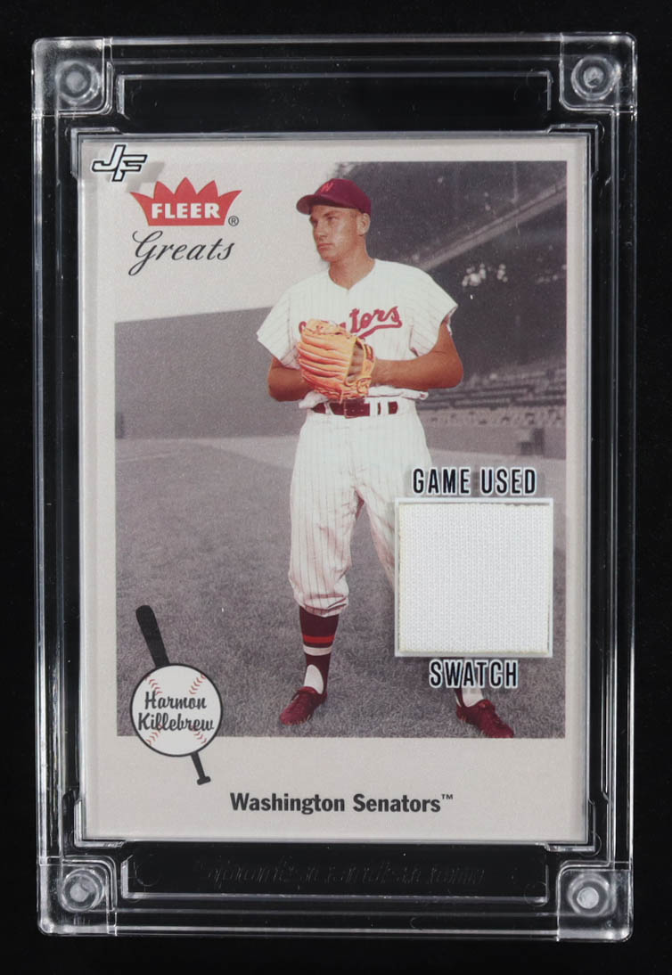 Harmon Killebrew 2022 Jersey Fusion Game-Used Swatch #HK81 at PristineAuction.com Harmon Killebrew 2022 Jersey Fusion Game-Used Swatch #HK81 at PristineAuction.com