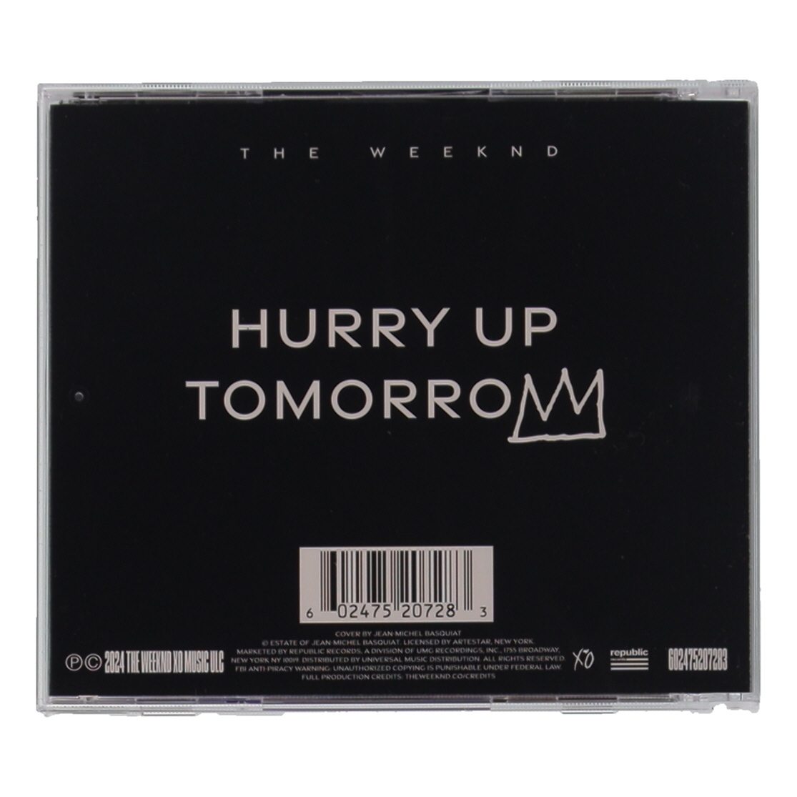 The Weeknd Signed "Hurry Up Tomorrow" CD Album Insert With Disc (ACOA) at PristineAuction.com The Weeknd Signed "Hurry Up Tomorrow" CD Album Insert With Disc (ACOA) at PristineAuction.com