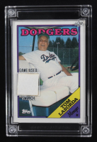 Tom Lasorda 2022 Jersey Fusion Game-Used Swatch #TL80 at PristineAuction.com