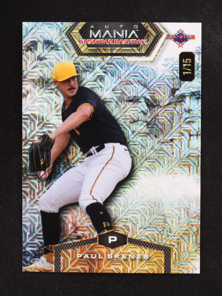 Paul Skenes 2024 Wild Card Automania All-Star Hex Mt. Rushmore Mojo #AMAHPS3 RC #1/15 RC at PristineAuction.com Paul Skenes 2024 Wild Card Automania All-Star Hex Mt. Rushmore Mojo #AMAHPS3 RC #1/15 RC at PristineAuction.com