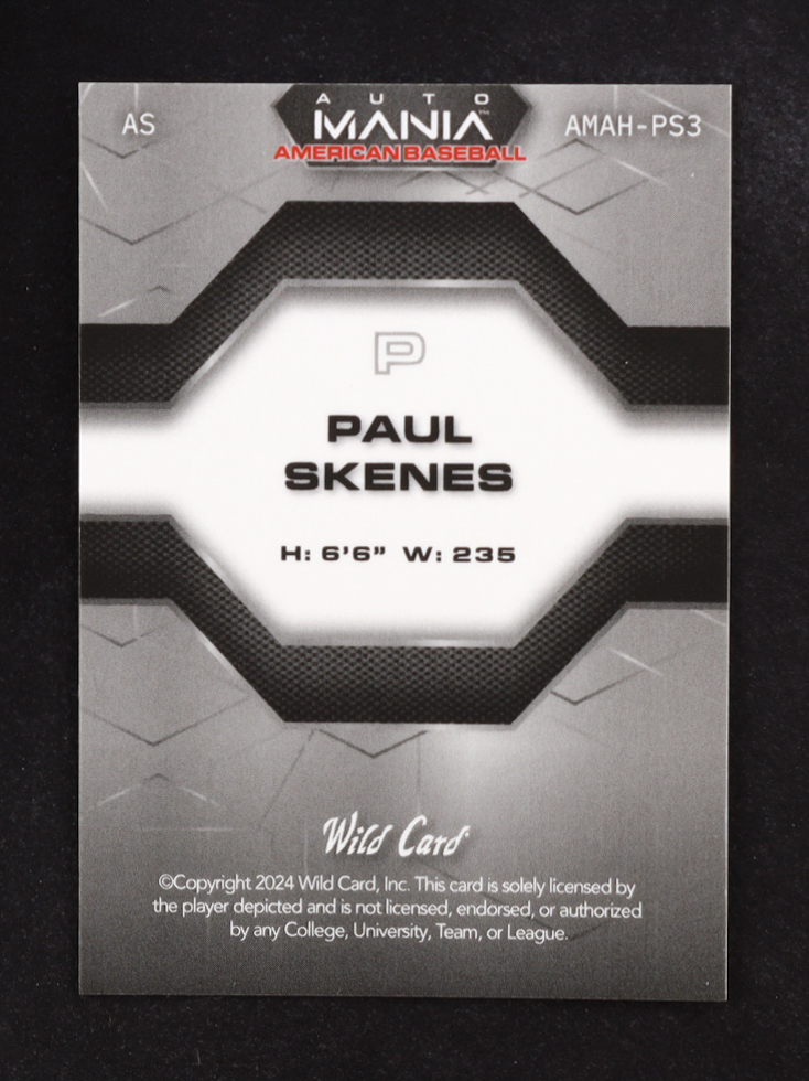Paul Skenes 2024 Wild Card Automania All-Star Hex Mt. Rushmore Mojo #AMAHPS3 RC #1/15 RC at PristineAuction.com Paul Skenes 2024 Wild Card Automania All-Star Hex Mt. Rushmore Mojo #AMAHPS3 RC #1/15 RC at PristineAuction.com