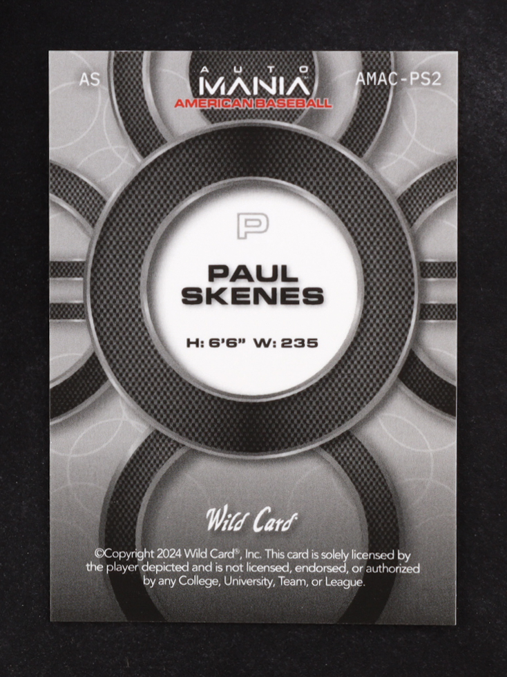 Paul Skenes 2024 Wild Card Automania All-Star Circle Red Eagle Disco #AMACPS2 #1/1 RC at PristineAuction.com Paul Skenes 2024 Wild Card Automania All-Star Circle Red Eagle Disco #AMACPS2 #1/1 RC at PristineAuction.com