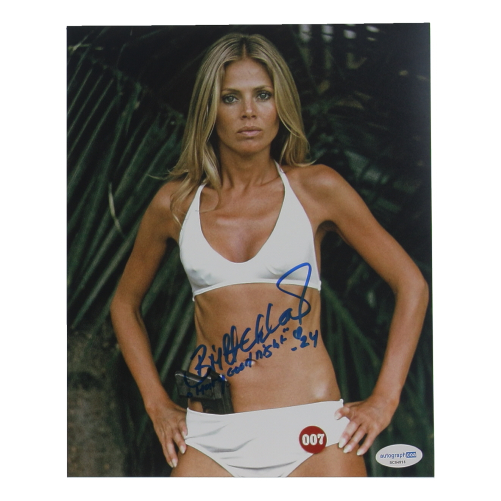 Britt Ekland Signed "007" 8x10 Photo Inscribed "Mary Goodnight" (ACOA) at PristineAuction.com